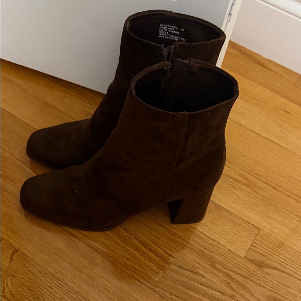 Madden Girl Dark Brown Ankle Booties